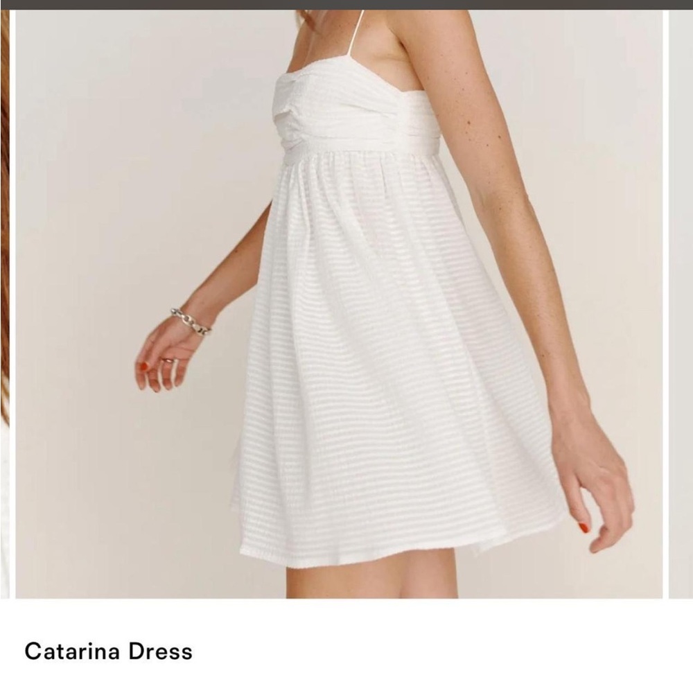 Reformation White Catarina Dress Size 0